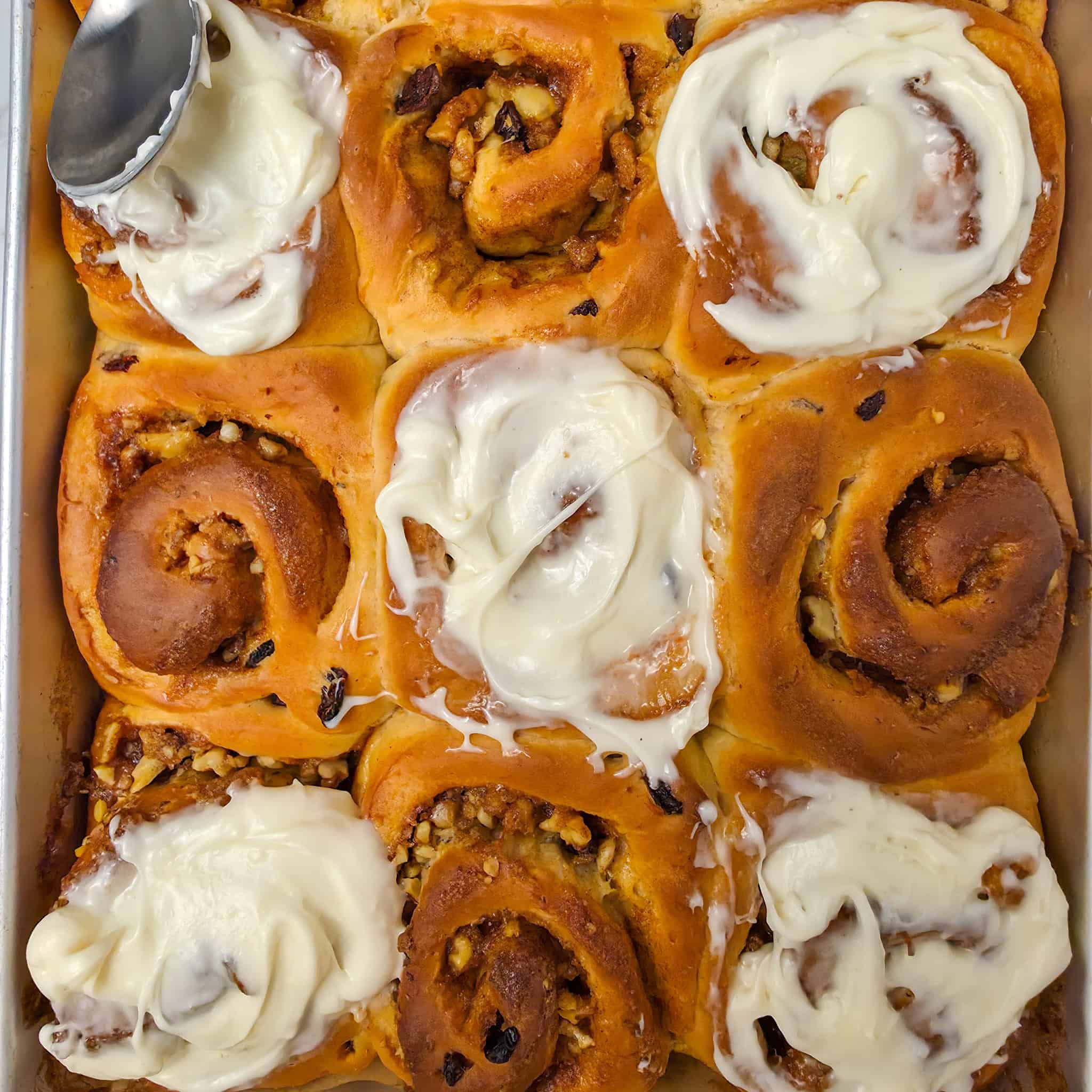 Carrot Cake Cinnamon Rolls