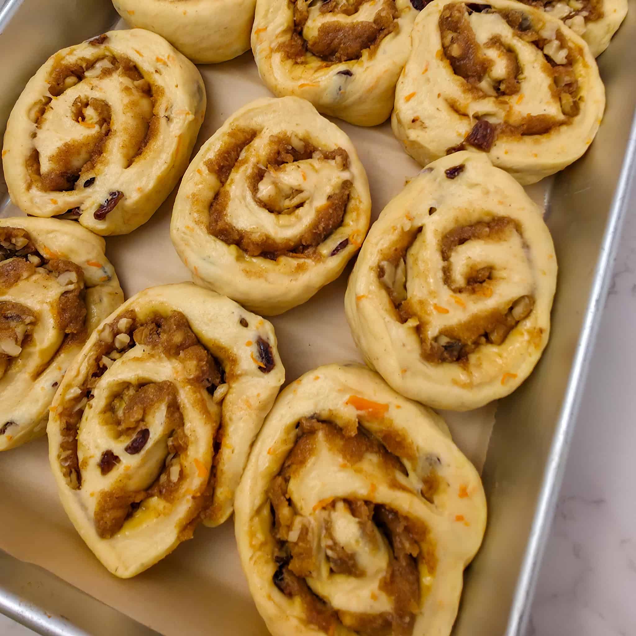 Carrot Cake Cinnamon Rolls