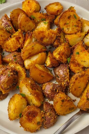 Parmesan and Garlic Roasted Potatoes