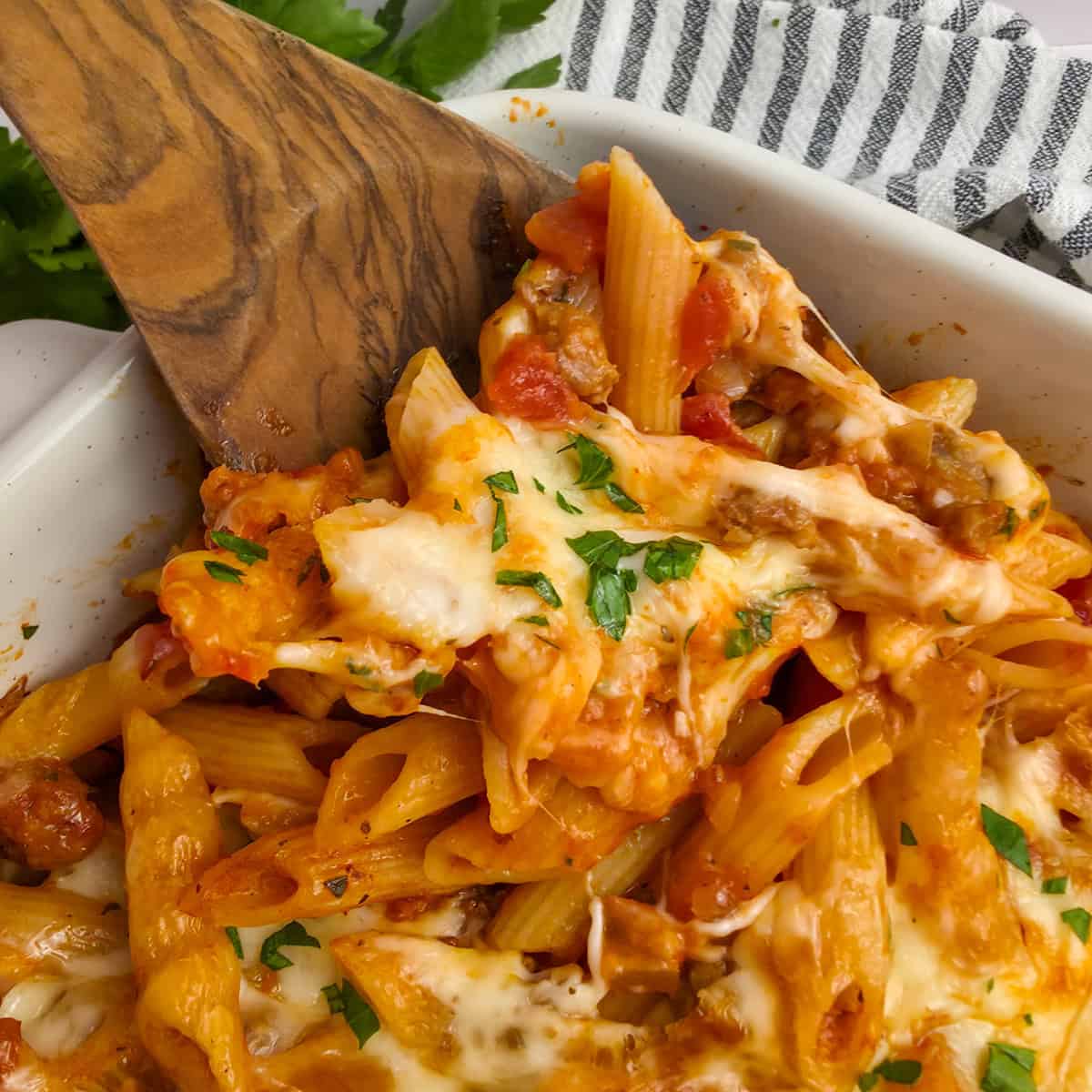 Baked Penne with Sausage - Simply Scratch Made