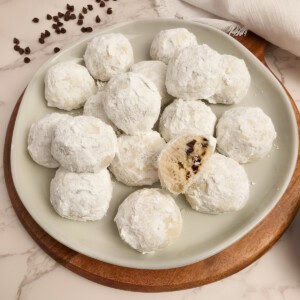 Chocolate Chip Snowball Cookies