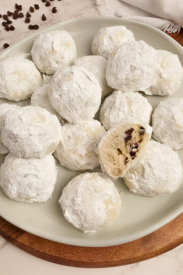 Chocolate Chip Snowball Cookies