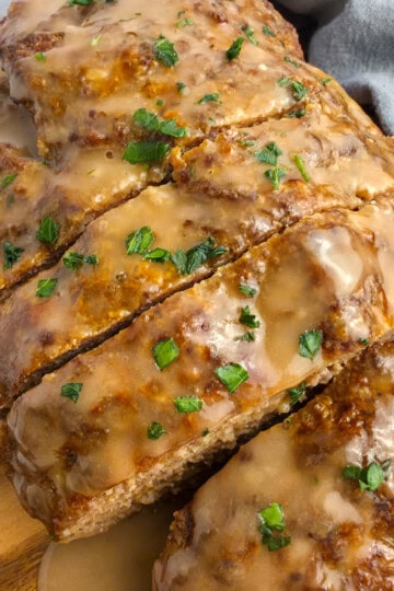 Classic Meatloaf with Brown Gravy Recipe.