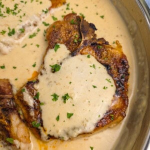 Creamy Garlic Pork Chops Recipe