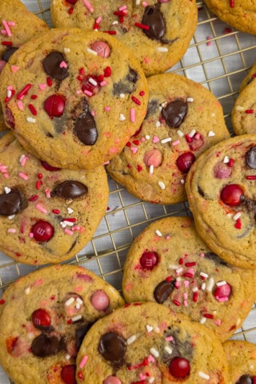Valentine M&M Cookies