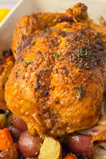 Whole Roasted Chicken with Vegetables