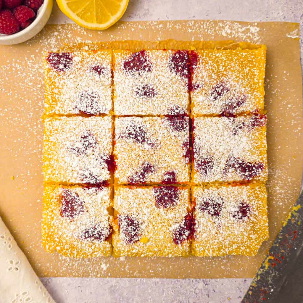 Lemon Raspberry Bars - Simply Scratch Made
