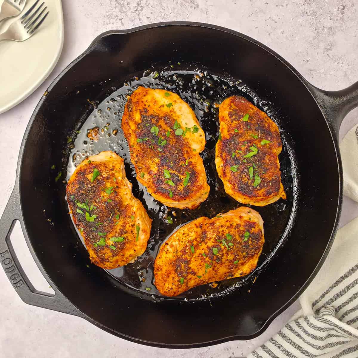 Pan-Seared Chicken Breast with Golden-Brown Crust - Simply Scratch Made